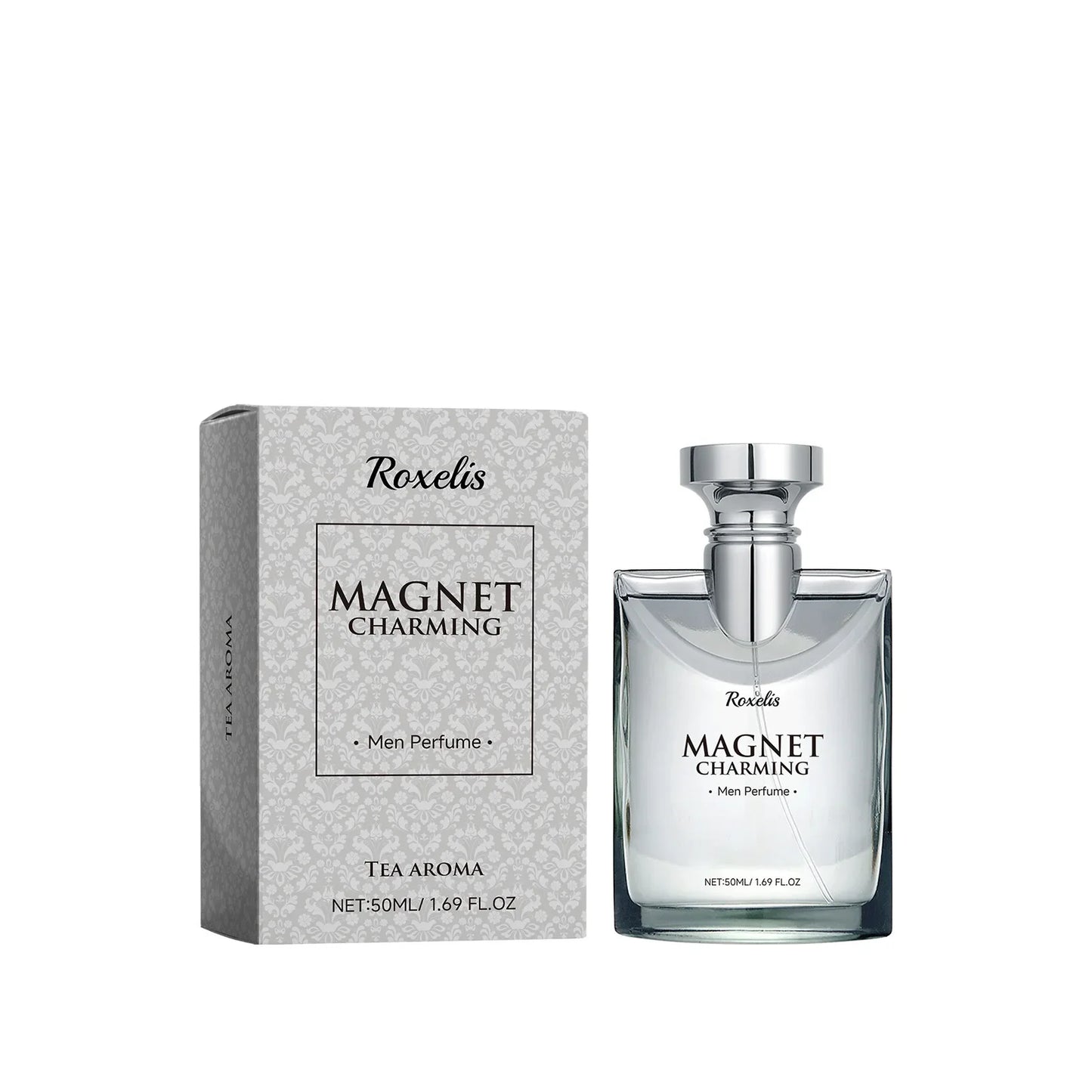 Roxelis 50ml Magnet Charming Men Perfume Tea Aroma Bergamot Lasting Fragrance Pheromone Dating Flirting Glamour Release Perfume