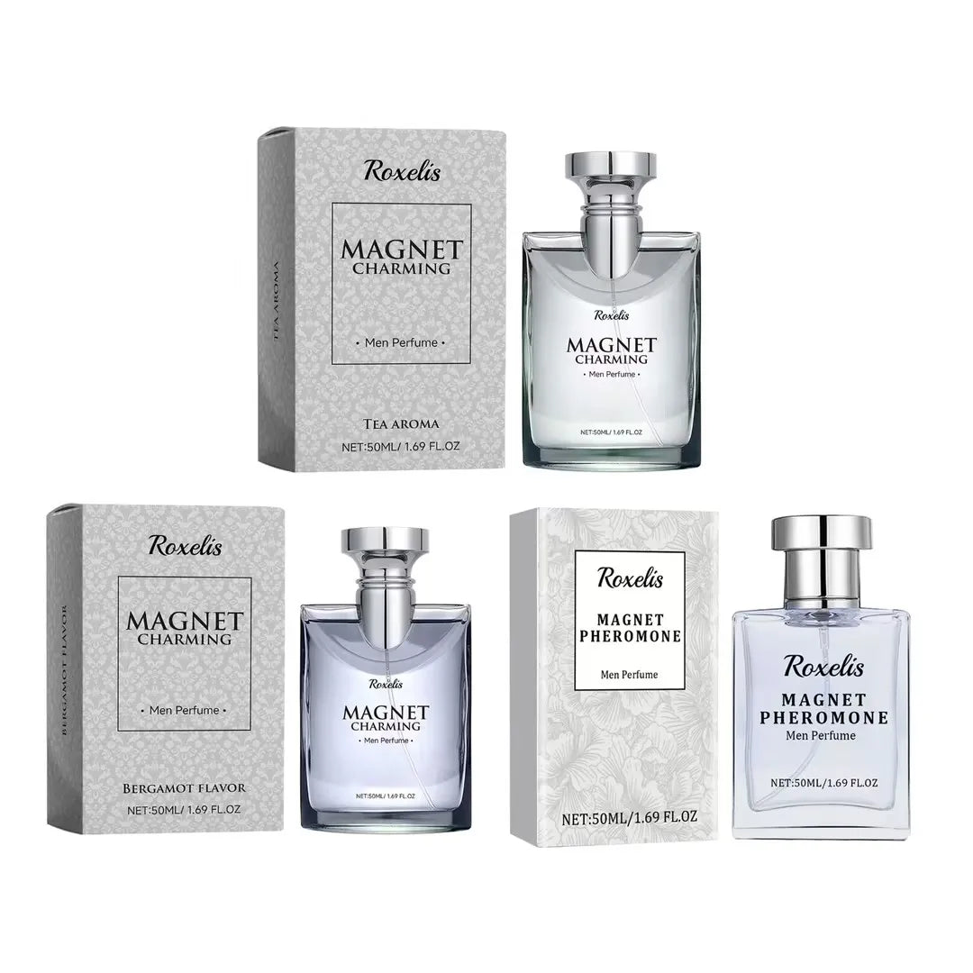 Roxelis 50ml Magnet Charming Men Perfume Tea Aroma Bergamot Lasting Fragrance Pheromone Dating Flirting Glamour Release Perfume