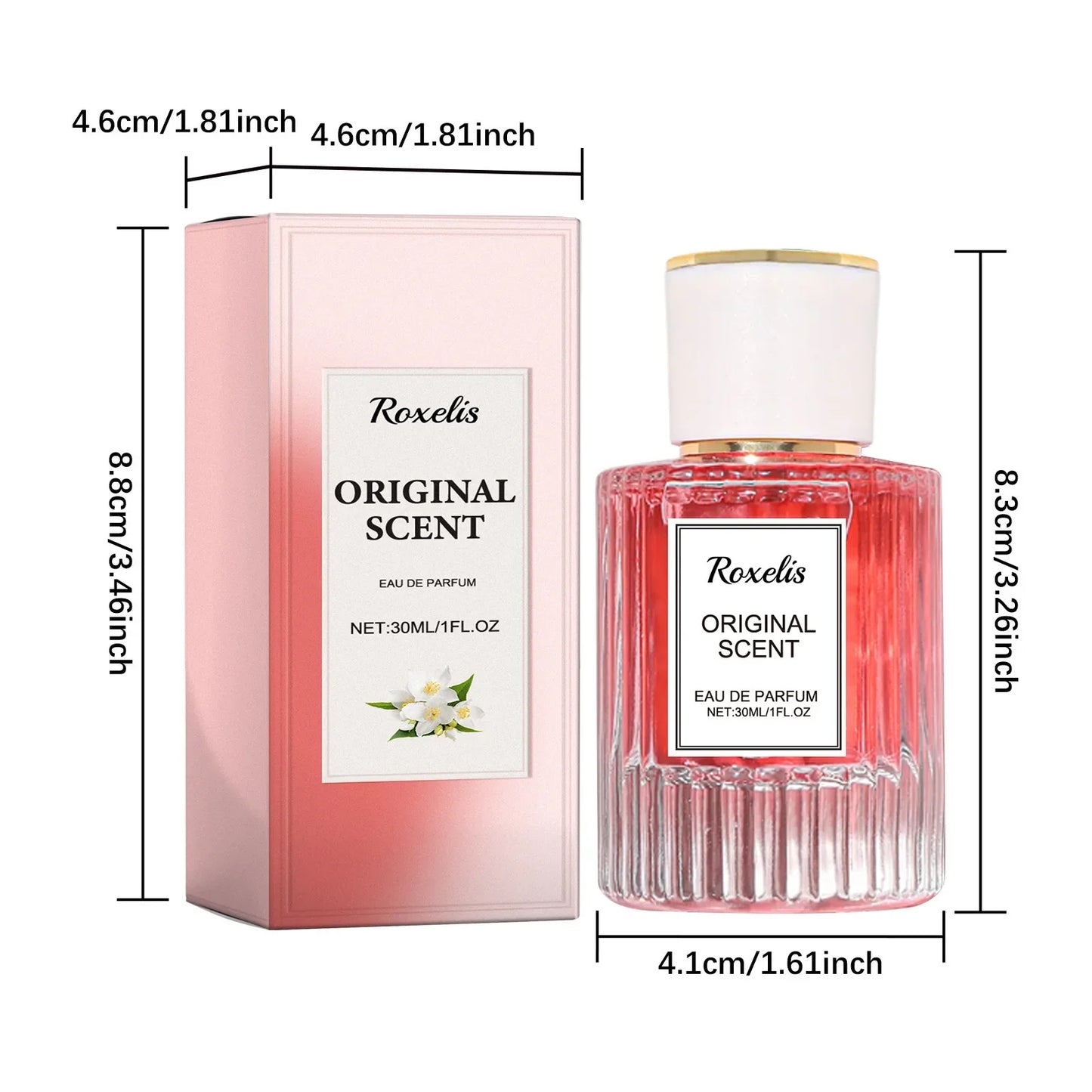 Roxelis 100ml Jasmine Light Fragrance Perfume Spray/Balm Brazilian Scent Lasting Floral Aroma Deodorant Dating Charming Perfume