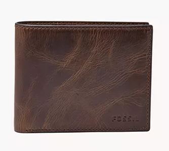 Leather RFID Bifold with Flip ID Wallet, Pack of 2