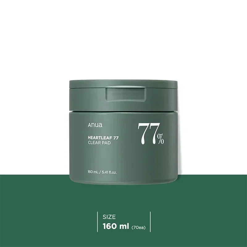 Korean Anua Skincare Products Heartleaf 77% Toner Pads Deep Cleaning Cleanser Fade Fine Lines Cream Peach Nicotinamide Essence