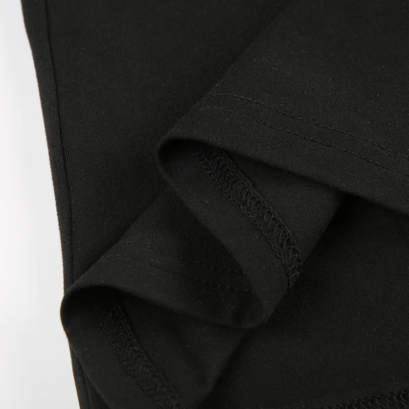 Sweetown Black Solid Strapless Elegant Long Jumpsuits For Women Slim Wide Leg Flared Rompers Simple Fashion Vacation Overalls
