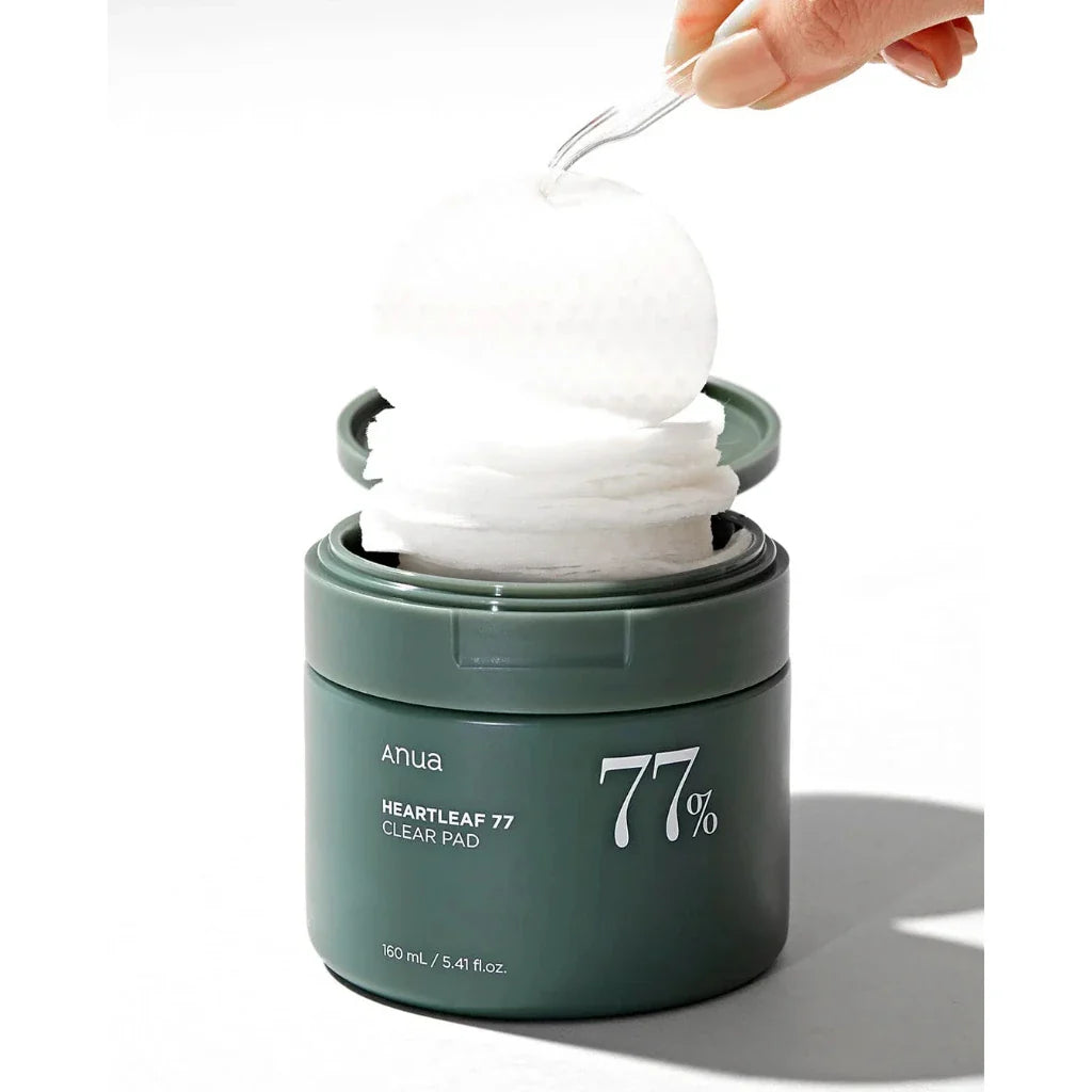 Anua Heartleaf 77 Face Acne Toner Cleaning Oil and 77 Toner Pads Face Pore Care Beauty Products Daily moisturizer Skincare Set
