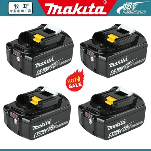 100% original Makita 18V 6.0Ah Rechargeable Battery ,For Makita BL1830 BL1830B BL1840 BL1840B BL1850 BL1850B Power Tools Battery