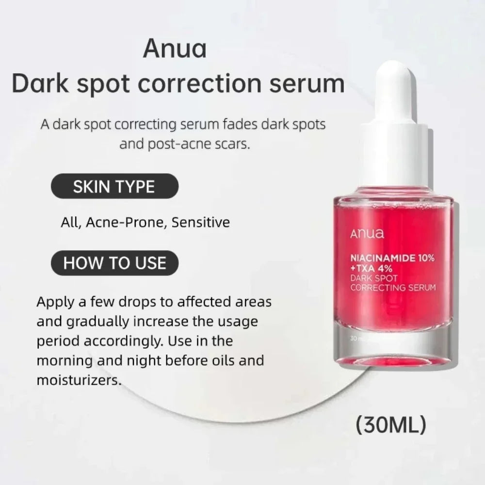 Anua Skincare Products 70% Nicotinamide Essence Black Spot Serum Lemon Vitamin C and Peach Essence 30ml Korean Skin Care