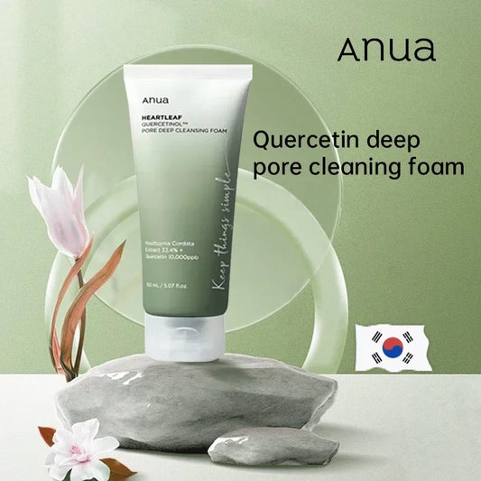 Anua Skin Care Set Heartleaf Korean Original Skincare Set Face Wash Cleaner Foam Deep Cleaning Pore Control Makeup Cleansing Oil
