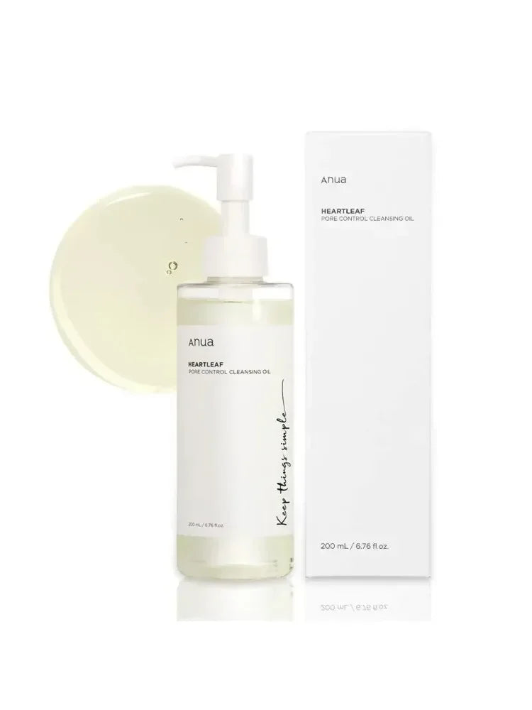 ANUA korean skin care  Control Cleansing Oil Facial Oil Cleanser Makeup Remover Blackhead Remover Korean Skincare 200ml Original