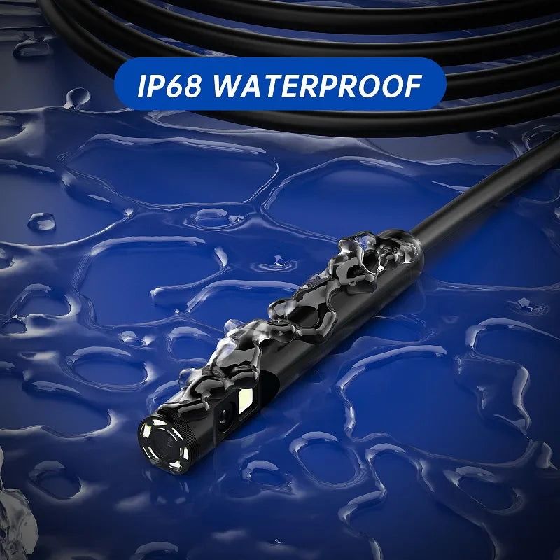 5''IPS Screen Industrial Endoscope Camera 1-15M HD1080P Single Dual Triple Lens HD1920 5.0MP Autofocus Pipe Inspection Borescope
