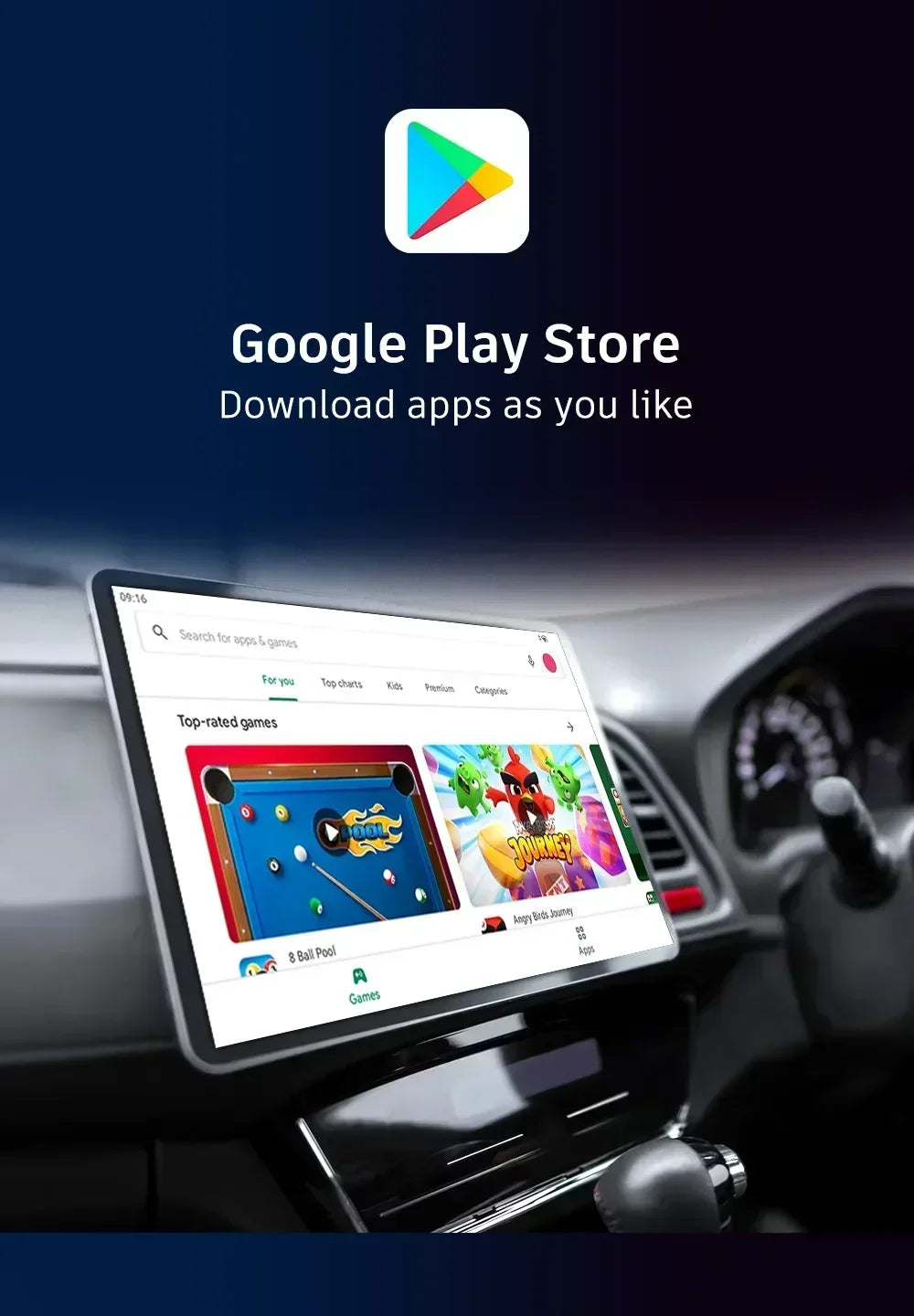 Car Video CarPlay Ai Box Android13 Wired to Wireless CarPlay Android Auto Adapter for Netflix for YouTube Bulit-in Play Store