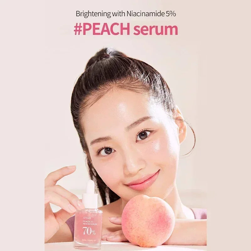 Korean Anua Skincare Products Heartleaf 77% Toner Pads Deep Cleaning Cleanser Fade Fine Lines Cream Peach Nicotinamide Essence