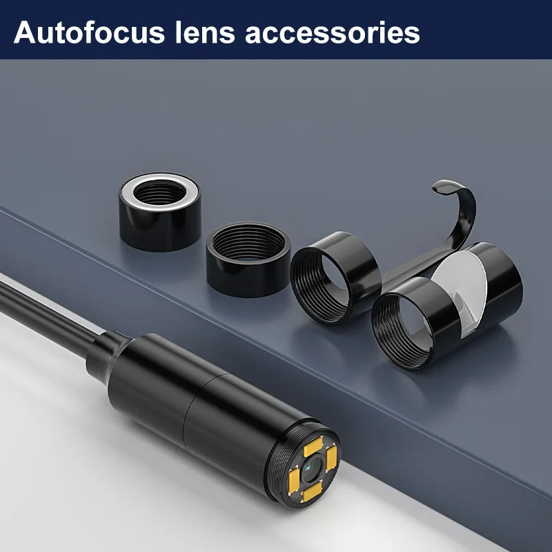 5''IPS Screen Industrial Endoscope Camera 1-15M HD1080P Single Dual Triple Lens HD1920 5.0MP Autofocus Pipe Inspection Borescope