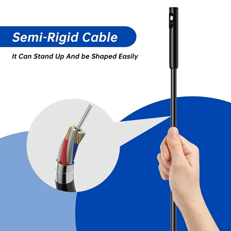 5''IPS Screen Industrial Endoscope Camera 1-15M HD1080P Single Dual Triple Lens HD1920 5.0MP Autofocus Pipe Inspection Borescope