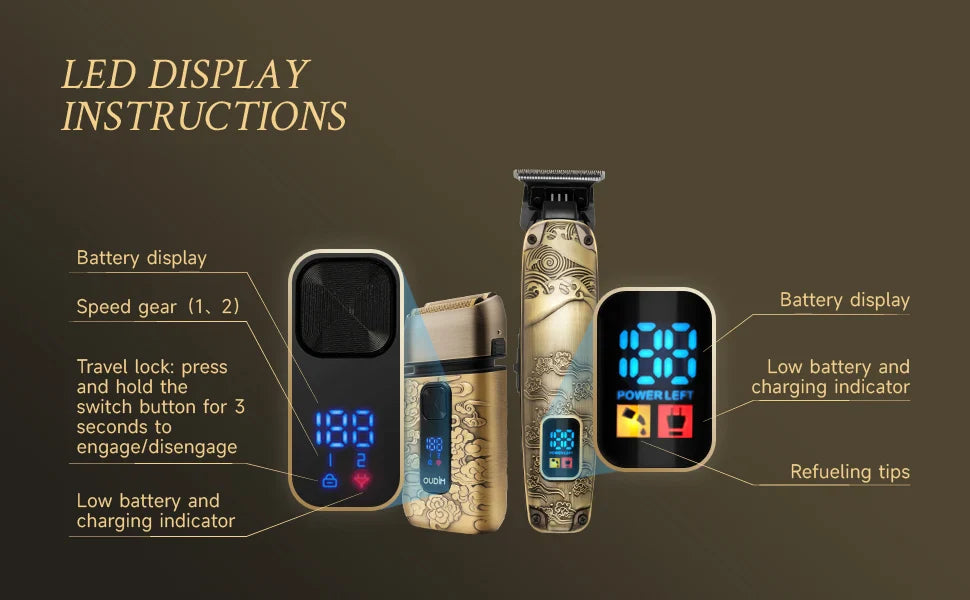 Foil Shavers for Men with Head Shaving, Hair Beard Trimmer, Face Mustache Grooming Kit, Bald Head Shavers  and  and Haircutting