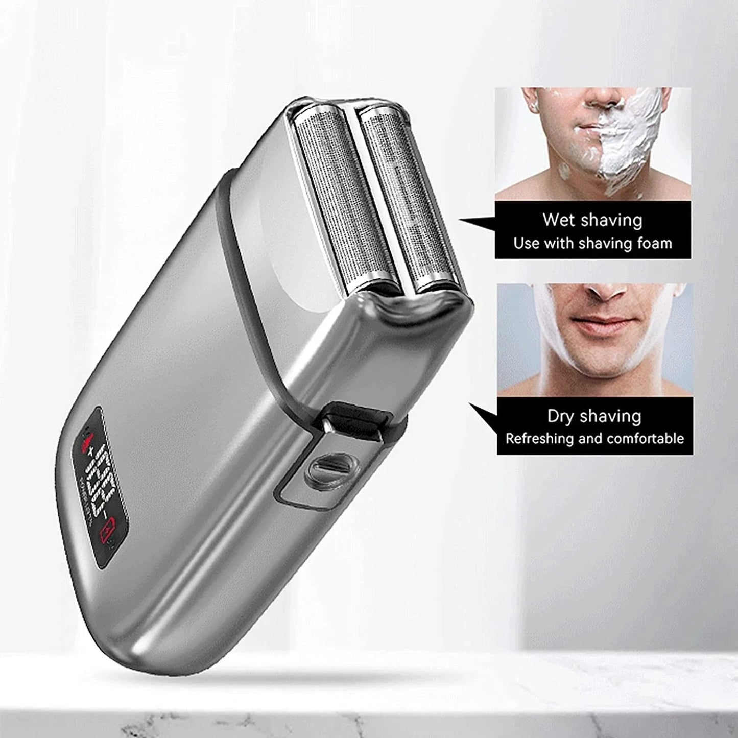 Hot Sale Kemei Km-Tx3 2021new design Anti Pinch Hair Product Electric Gold Metal Body Shaving Usb Charging Reciprocating Shaver