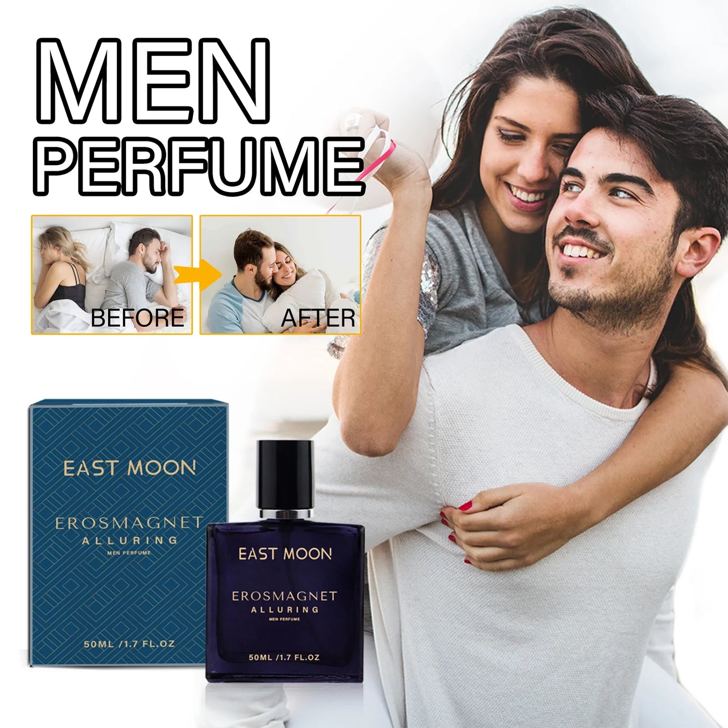 East Moon Charming Perfume For Men Collagen Cream Moisturizing Ointment Lasting Fragrance Release Charm Dating Romantic Perfume