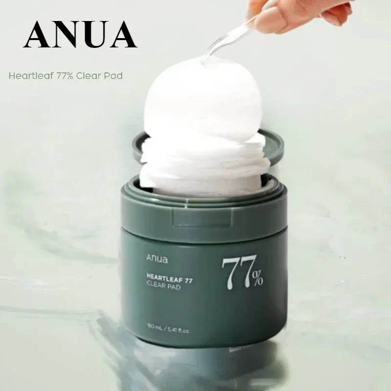 Anua Heartleaf 77 Face Acne Toner Cleaning Oil and 77 Toner Pads Face Pore Care Beauty Products Daily moisturizer Skincare Set