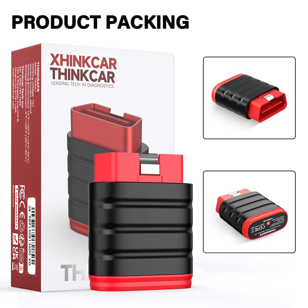 Thinkcar Thinksafe Bluetooth OBD2 Automotive Scanner Car Code Reader 5 Reset All System OBD 2 Auto Diagnostic Tools PK Thinkdiag