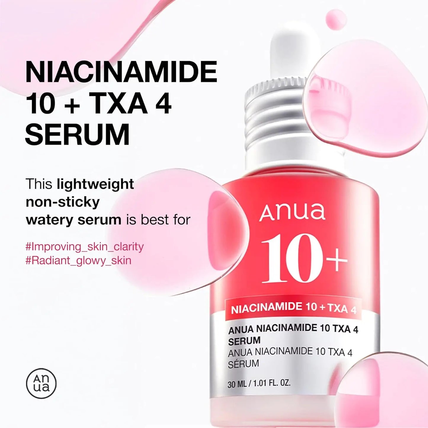 Anua Skincare Products 70% Nicotinamide Essence Black Spot Serum Lemon Vitamin C and Peach Essence 30ml Korean Skin Care