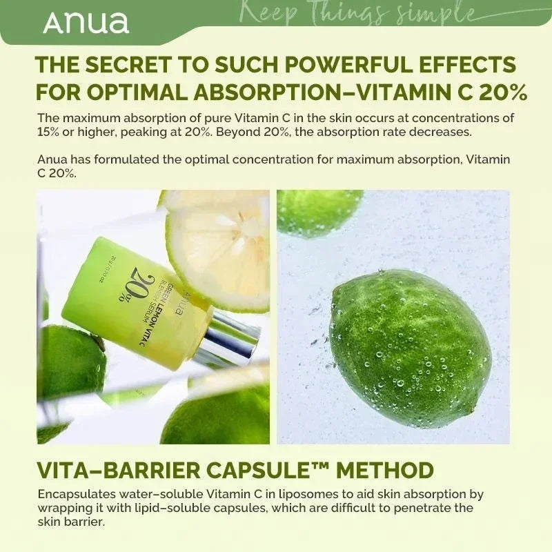 Anua Skincare Products 70% Nicotinamide Essence Black Spot Serum Lemon Vitamin C and Peach Essence 30ml Korean Skin Care
