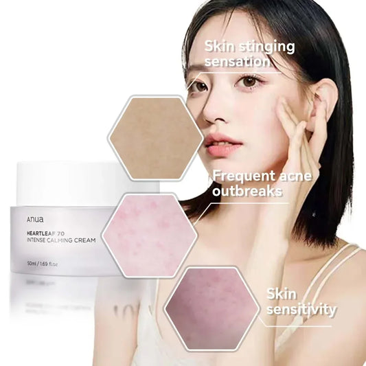 Anua Heartleaf originales 70% Intense Calming Cream Soothing Repair Brightening Body Moisturizer face lotion korean skin care