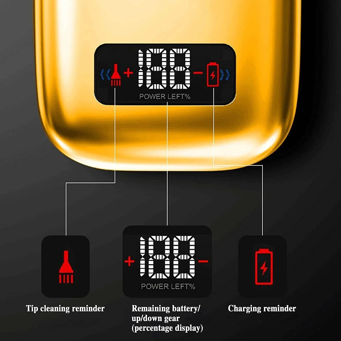 Hot Sale Kemei Km-Tx3 2021new design Anti Pinch Hair Product Electric Gold Metal Body Shaving Usb Charging Reciprocating Shaver