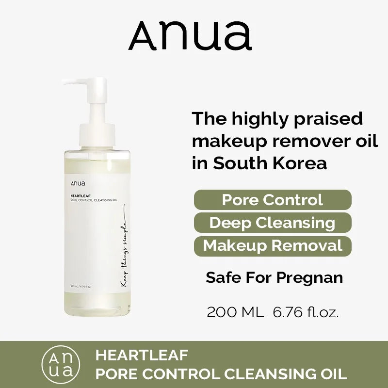 Anua Heartleaf 77 Face Acne Toner Cleaning Oil and 77 Toner Pads Face Pore Care Beauty Products Daily moisturizer Skincare Set
