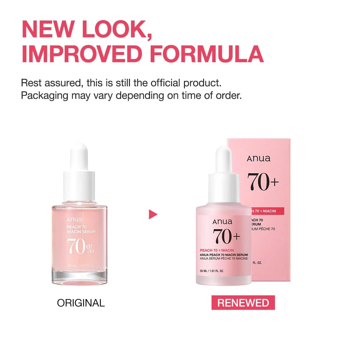 Anua Skincare Products 70% Nicotinamide Essence Black Spot Serum Lemon Vitamin C and Peach Essence 30ml Korean Skin Care