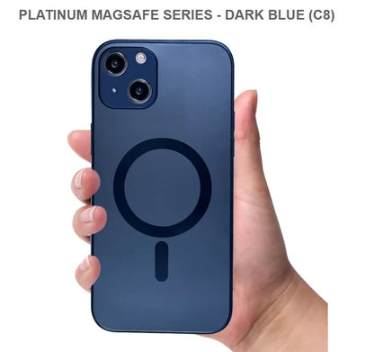 Speck MagaSafe Case for iPhone 15 Platinum Dark Blue, Wireless Charging