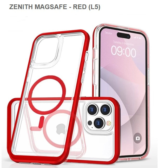 Spec-Zenith Meagsafe Mobile Case for Iphone15 pro-Red ,Get Free Shipping