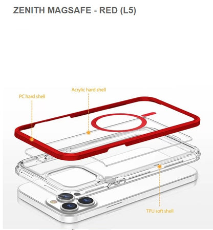 Spec-Zenith Meagsafe Mobile Case for Iphone15 pro-Red ,Get Free Shipping