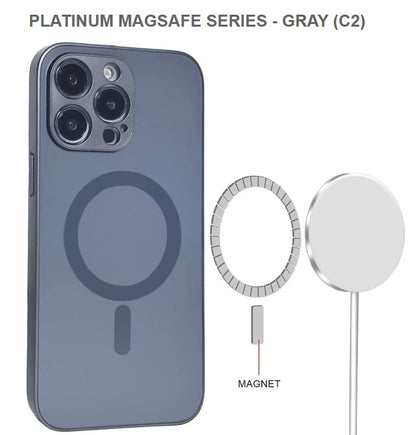 Spec-Platinum Megasafe Series Mobile Case for Iphone15 pro-Gray, Free Shipping