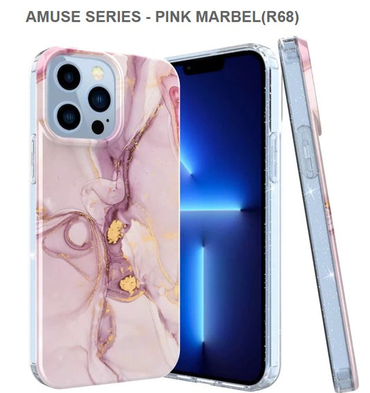 Spec- AMUSE SERIES Mobile Case for Iphone12 & 12pro -Pink Marble-Free Shipping