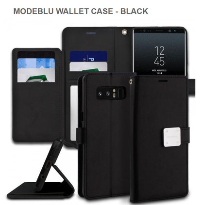 Modeblu Wallet Mobile Case For Samsung S23Plus-Black