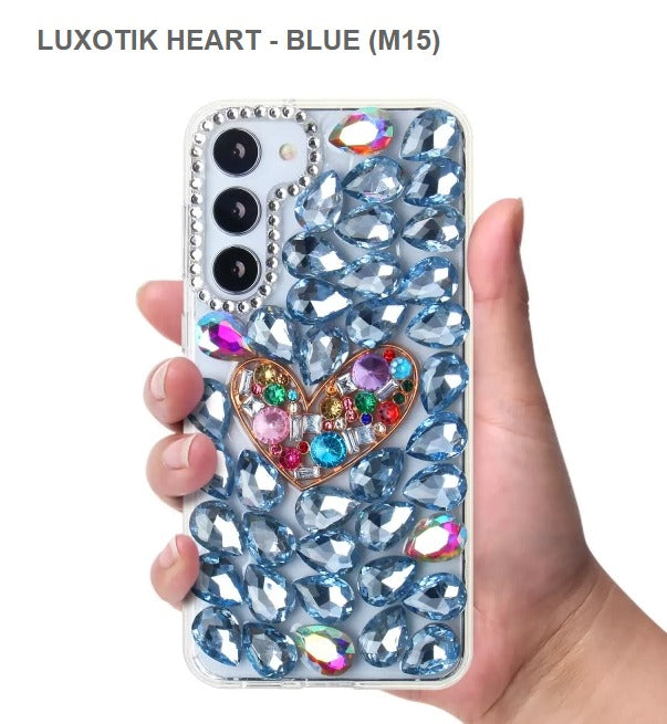 Luxotik Heart Mobile Cover For Samsung S23Plus-Blue