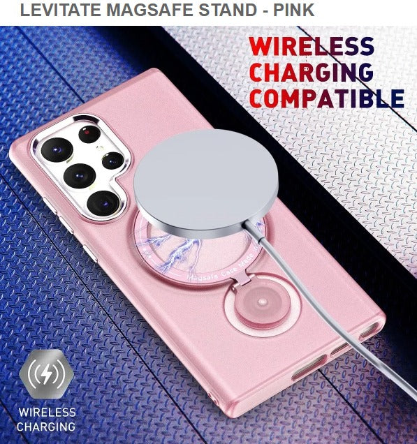 Levitate Megasafe Stand Mobile Cover For Samsung S24Ultra -Pink