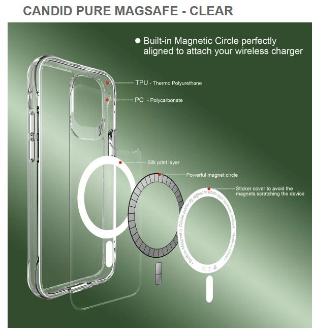 Spec-CANDID PURE MEGASAFE-CLEAR Mobile Case for Iphone12 & 12 pro ,Free Shipping