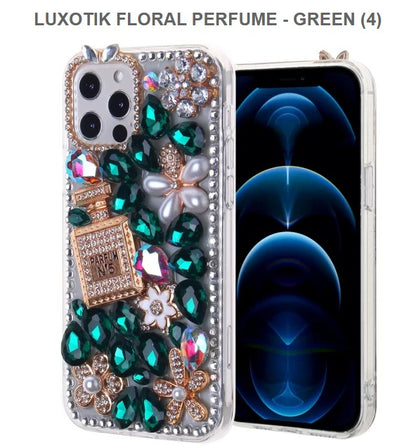 LUXOTIK FLORAL PERFUME Mobile Cover for Iphone 12 & 12 Pro -Green-Free Shipping