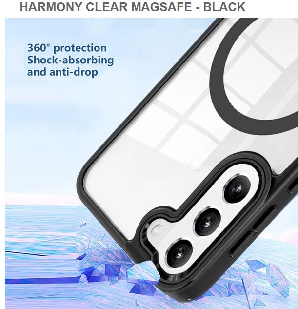 Harmony Clear Megasafe Mobile Cover For Samsung S24-Black