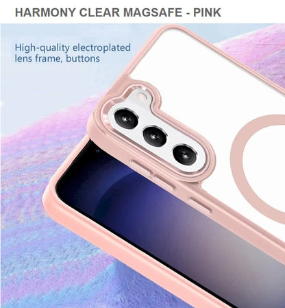 Harmony Clear Megasafe Mobile Cover For Samsung S24-Pink