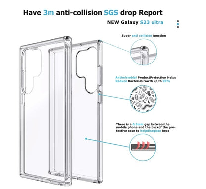 Conformity Heavy Duty Mobile Cover For Samsung S23Ultra-Clear-Get Free Shipping