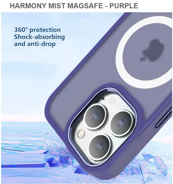 HARMONY MIST MEGASAFE Mobile Case for Iphone12& 12pro -Purple -Free Shipping