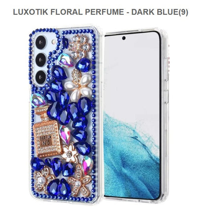 Luxotik Floral Perfume Mobile Cover For Samsung S23Plus-Blue