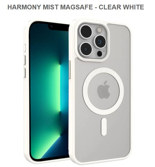 HARMONY MIST MEGASAFE Mobile Case for Iphone12& 12pro -Clear White-Free Shipping