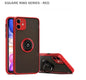 Square Ring Series Mobile Cover for Iphone 11 & 11 Pro- Red-Get Free Shipping