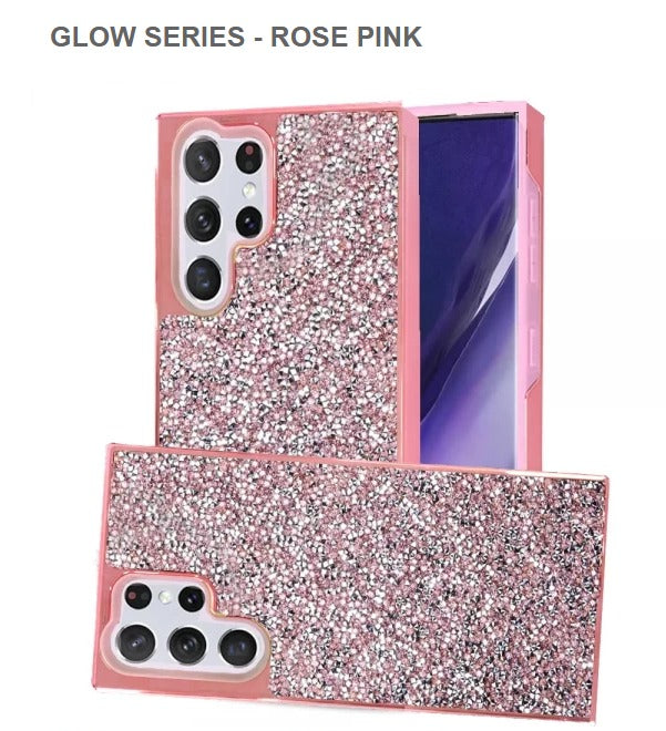 Glow Series Mobile Cover For Samsung S23Ultra-Rose Pink-Get Free Shipping Today!