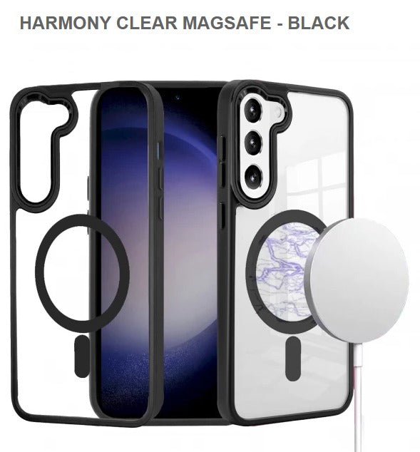 Harmony Clear Megasafe Mobile Cover For Samsung S24-Black