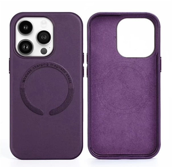 EXECUTIVE LEATHER MEGASAFE Mobile Case for Iphone12 &12Pro -Purple-Free Shipping