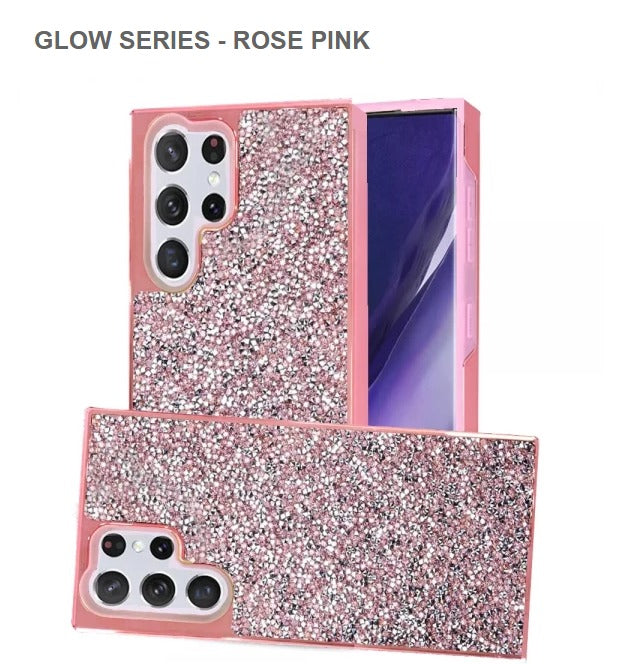 Glow Series Mobile Cover For Samsung S23Ultra-Rose Pink-Get Free Shipping Today!