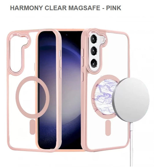 Harmony Clear Megasafe Mobile Cover For Samsung S24-Pink