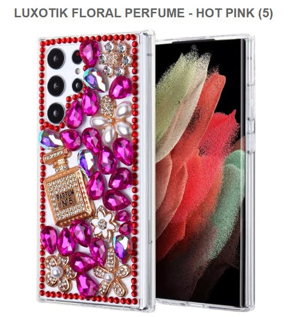 Luxotik Floral Perfume For Samsung S23Ultra -Hot Pink-Get Free Shipping Today!